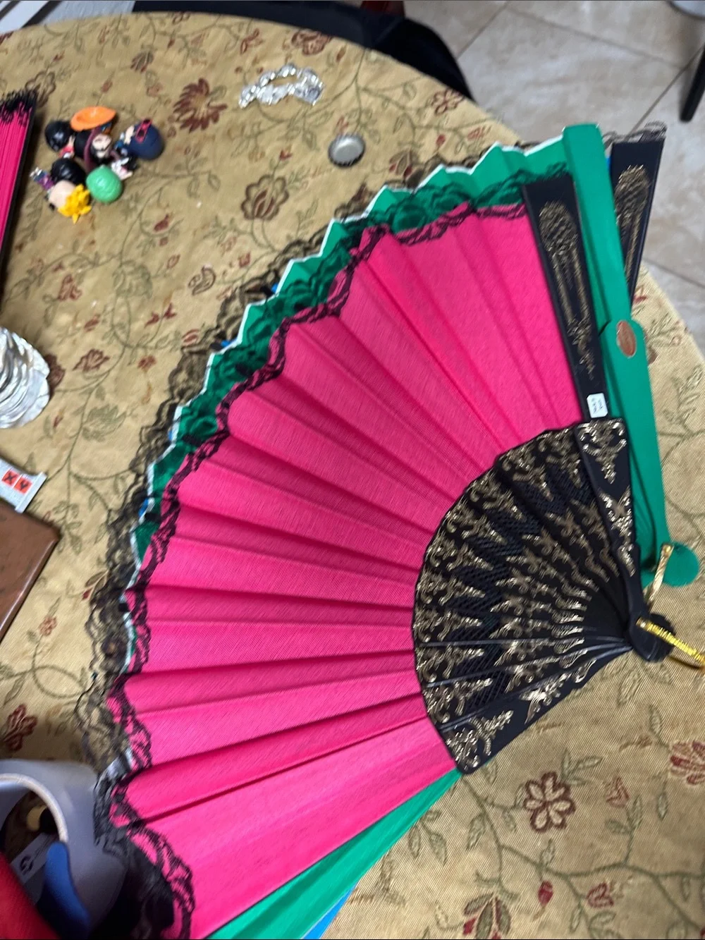 Folding Spanish Hand Fan 🪭 lot of 3